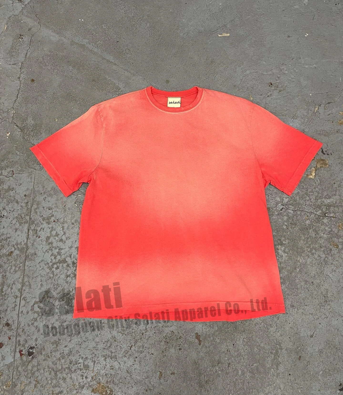 Custom Blank Sun Faded Tshirts Heavy Cotton Plain Oversized Crew Neck T-shirts Distressed Vintage Acid Washed Tshirts for Men gallery 2