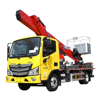 China factory high altitude operation truck hydraulic aerial cage truck for high altitude advertising installation