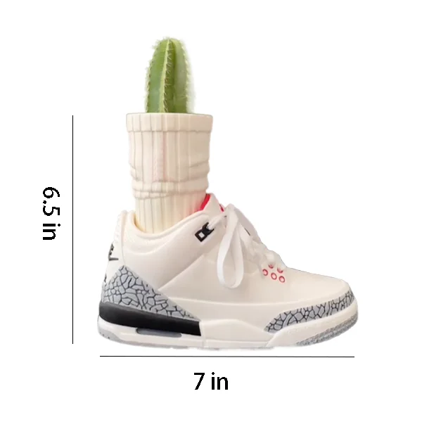 Custom Resin Simulation Of Basketball Shoes Sneaker Planter Flower