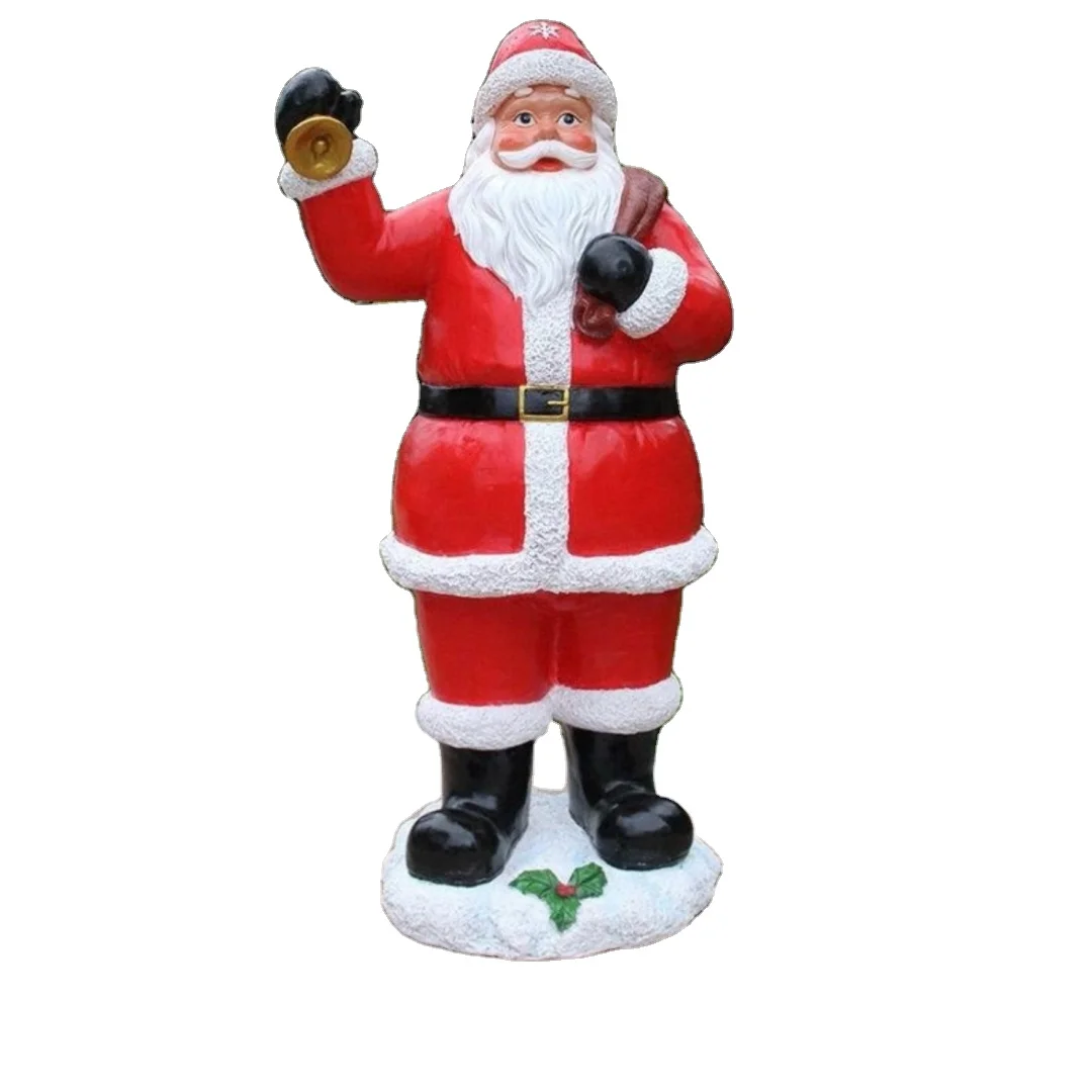 Décorations de Fête pour Maison en Vacances, Collection Rouge du Père Noël, Sculpture en Résine, Ouvrages en Résine