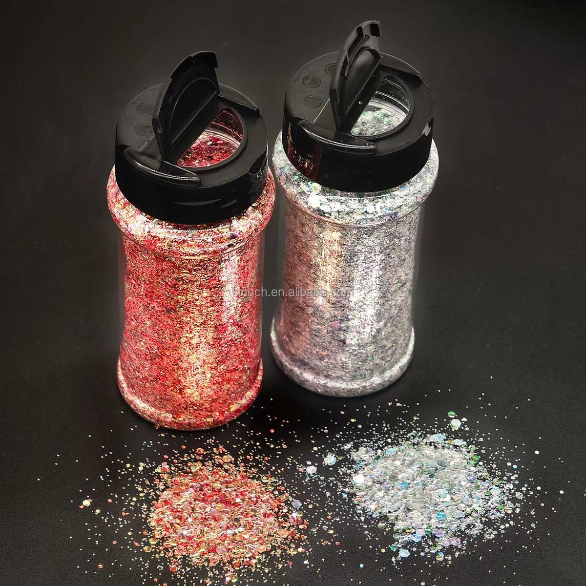 product top selling 2oz shaker shift bubble glitter color changing chunky mix glitter-9