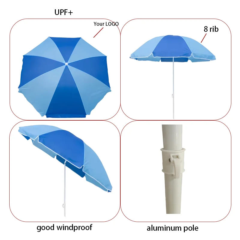 Umbrella,Beach Umbrella,Beach Umbrella Replacement Pole 180cm Small Portable Sun Shade Cheap Outdoor Beach Umbrella