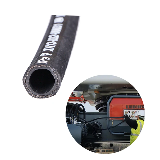 High Pressure Hydraulic Rubber Hose SAE R1,R2 EN 1ST,2ST,1SN,2SN Braided Rubber Hose for  Industries Machinery