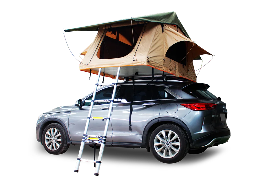 Sunday Campers Waterproof Sunshade Folding Roof Top Car Family Camping  Outdoor Tent with Awning Annex Room