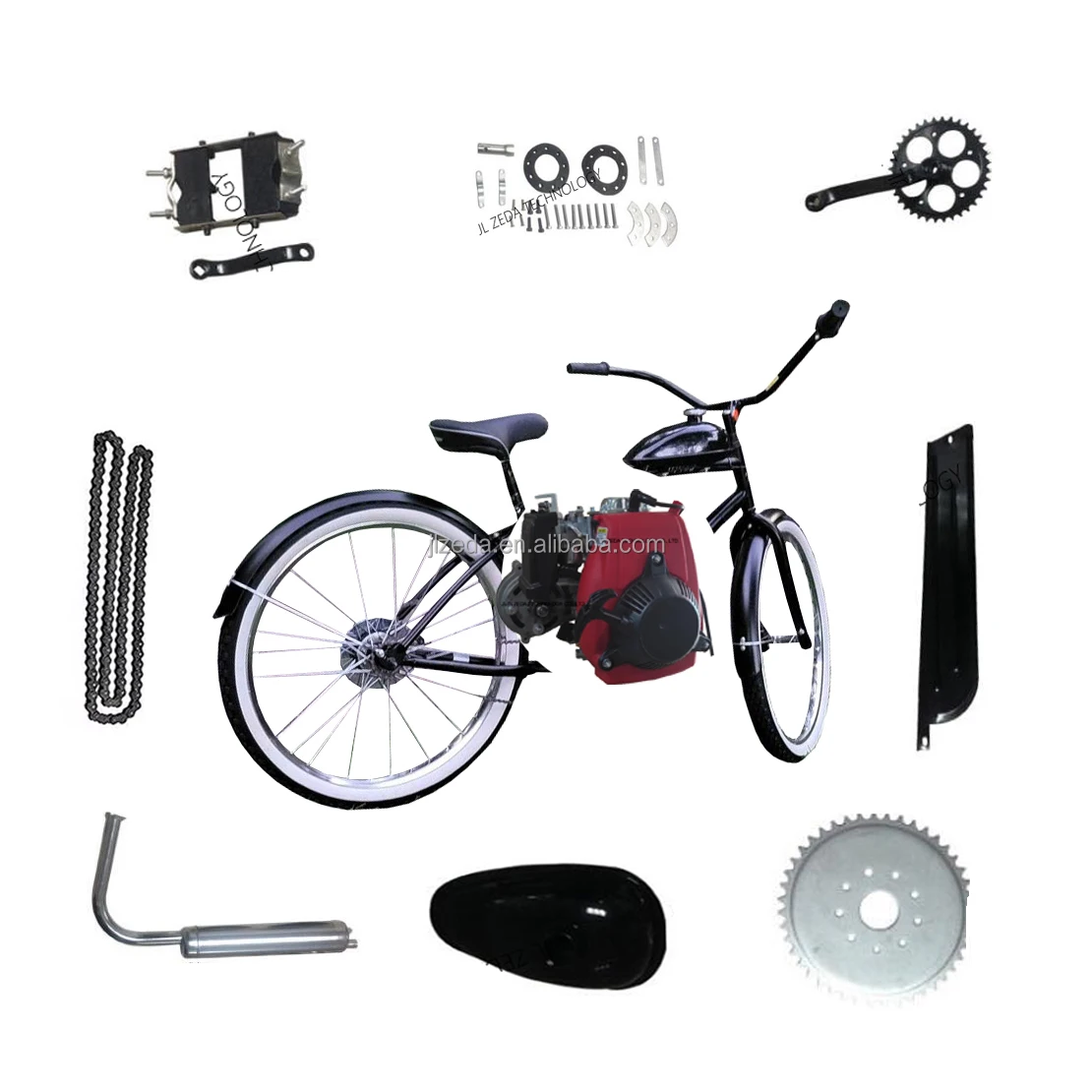 ZEDA-4T 99cc 100cc Fahrradmotor-Kit Roller 4-Takt Fahrrad Benzinmotor 3PS  156F| Alibaba.com