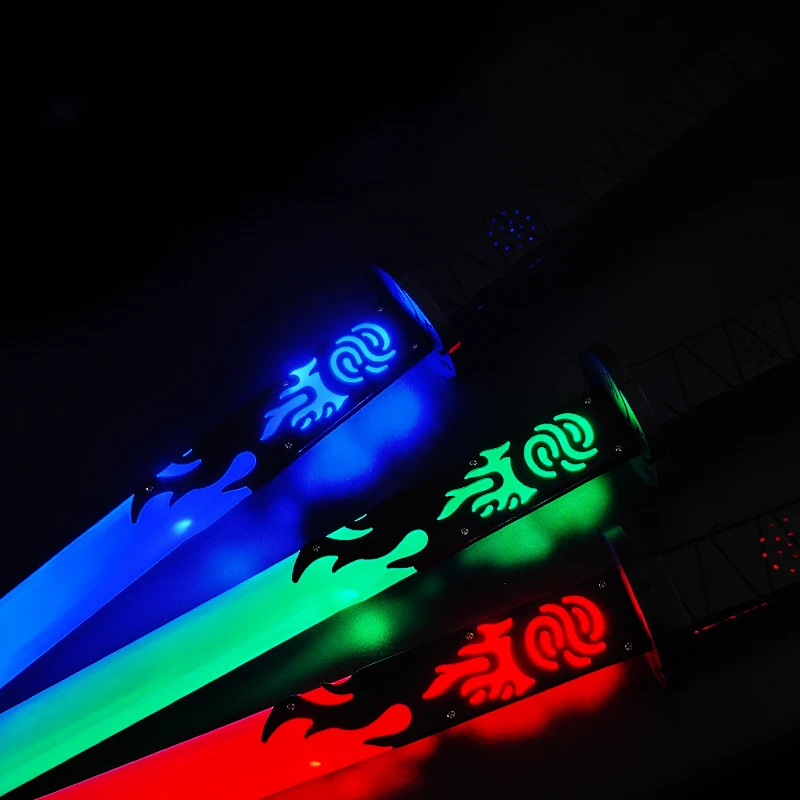 Оптовая продажа популярный светодиодный светящийся меч катана игрушки для костюма косплей реквизит детей оружие боевая игра подарок мальчиков