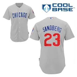 Chicago Cubs #23 Ryne Sandberg Green Salute to Service Stitched