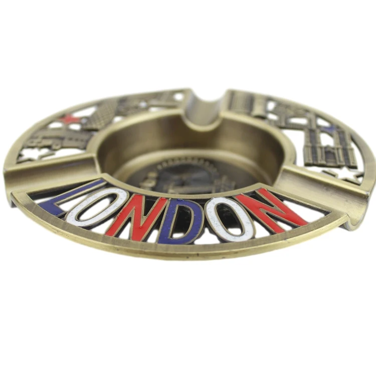 Wholesale London Metal Cigar Ashtrays British Tourist Souvenirs