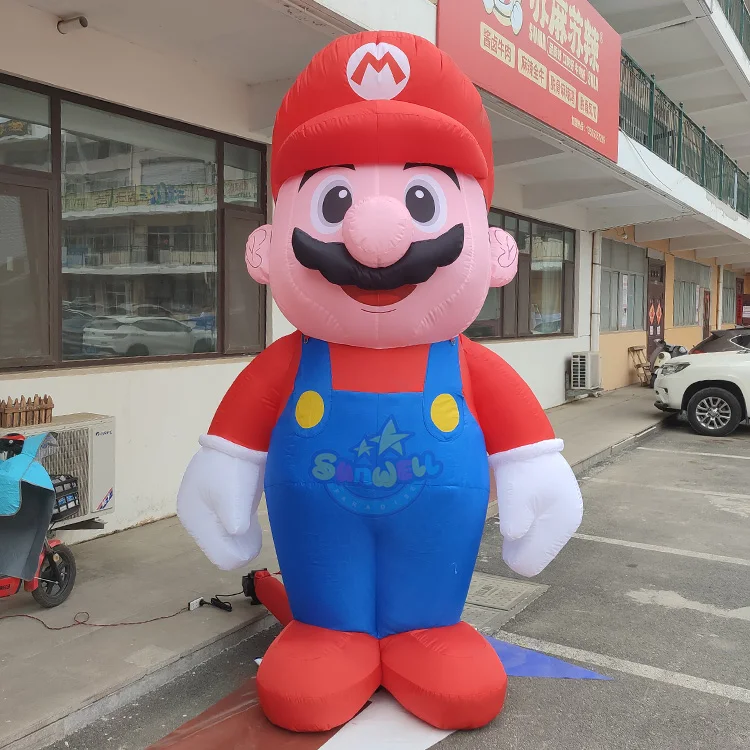 5m Tall Giant Inflatable Princess Cartoon Inflatable Girl Mascot Factory Inflatable Peach Princess Mario Cartoon Balloons