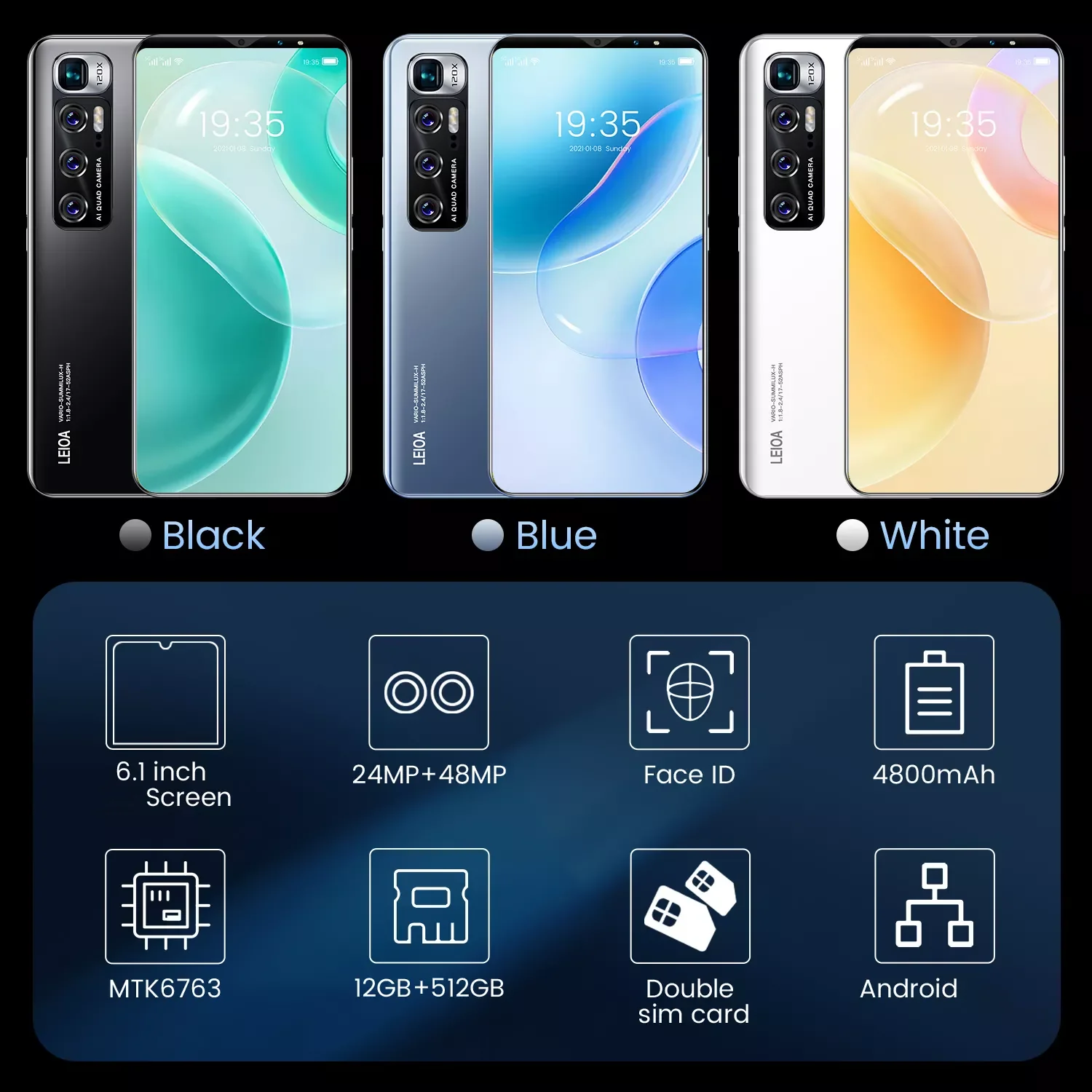 M10plus Smartphone Hd Screen 6.1inch Mtk6763 All-in-one Machine With ...