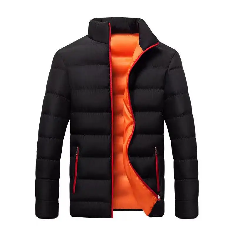 Men's Cotton Coat Winter Thickened Fashion Standing Collar Jacket_voghion.com