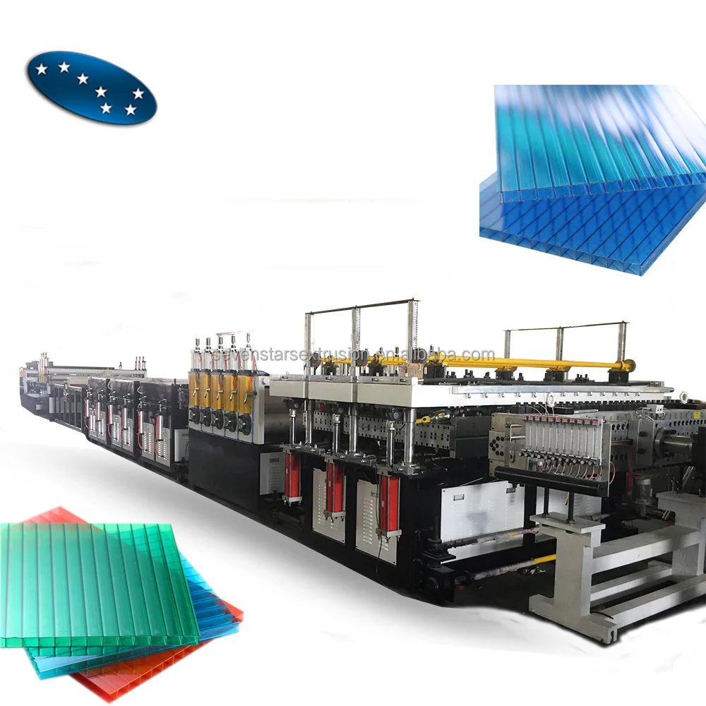 Plastic PP PE PC Corrugated Hollow Sheet Machine line for packing box floor protection Advertising board