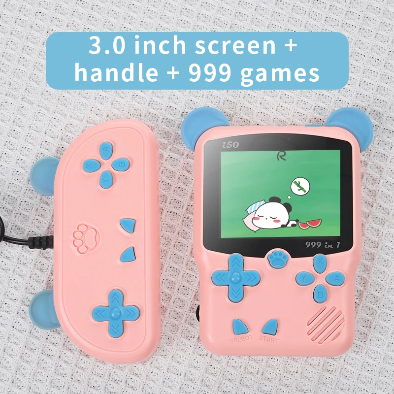 Console Portatile ZHISHAN Con 100 Giochi Classici Integrati - Ricaricabile USB - Regalo Bambini Rosso