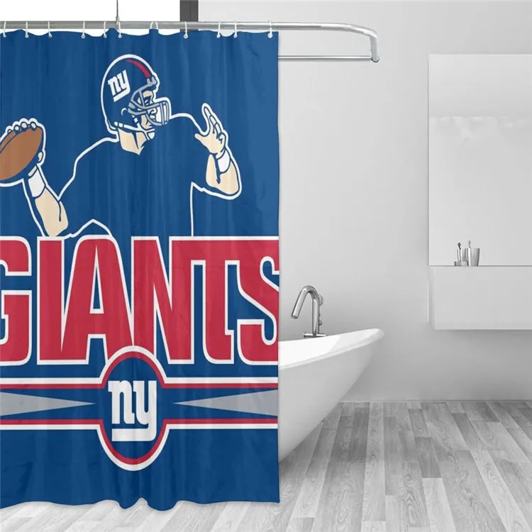Basketball Football Shower Curtains,Rugby Hat Bathroom Curtains