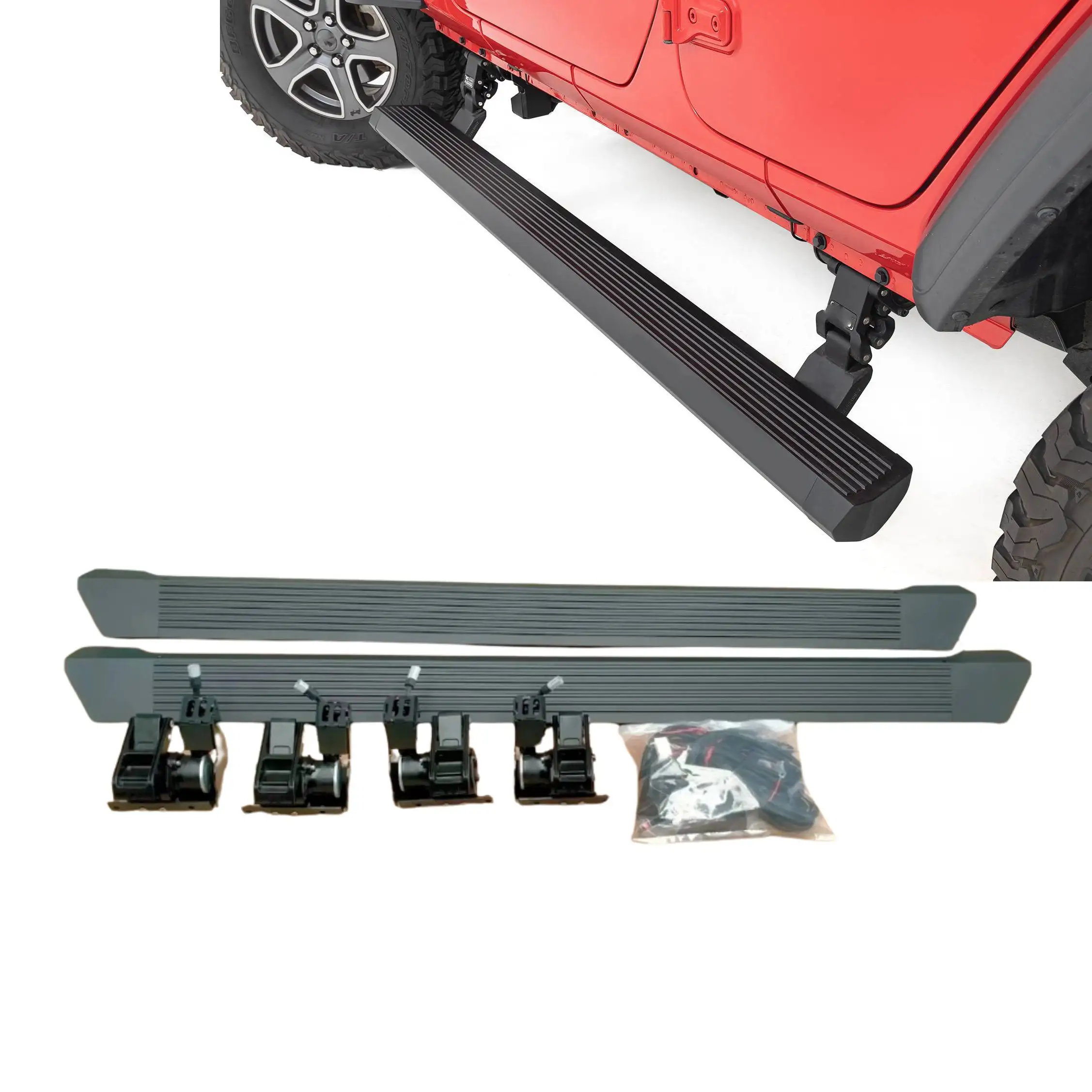 ავტომობილების მოდიფიკაციის ნაწილები JT ELECTRIC RUNNING BOARD Jeep Wrangler JT 2018 2019 2020