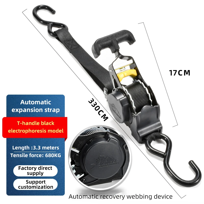 Double-hook barbed wire tensioner complete set of cargo securing straps wholesale price container cargo binding straps