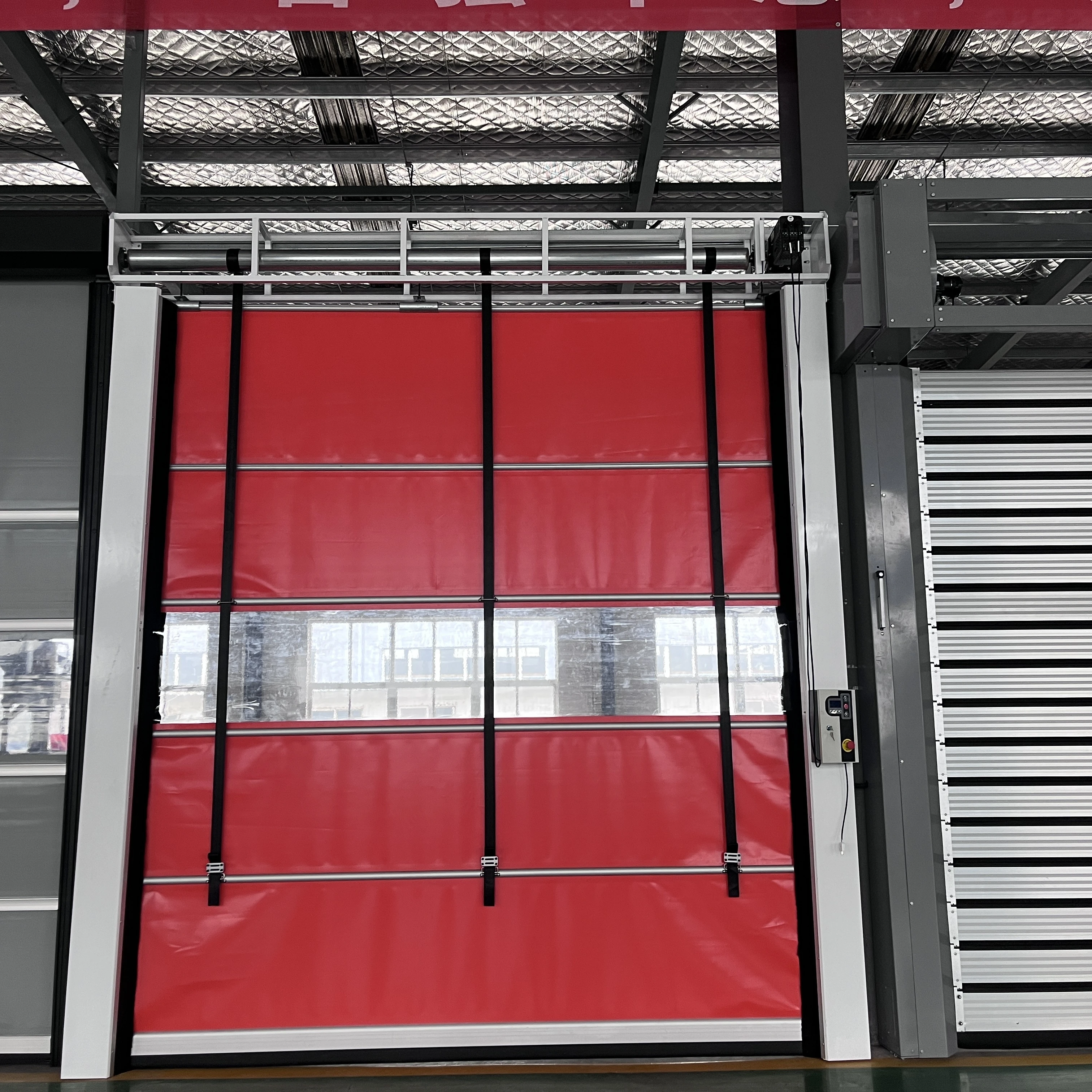 Underground garage door High Speed PVC Folding Up Stacking Doors