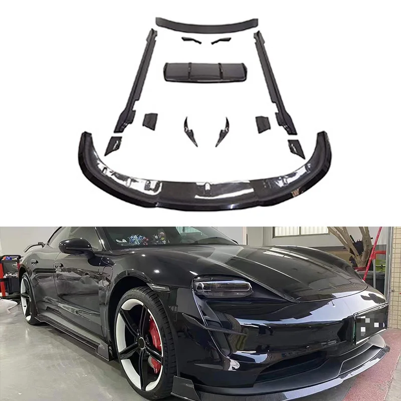 Carbon FIber Fibre Upgrade Bodykit Accessories For Porsche Taycan to rt Body Kit 2019+