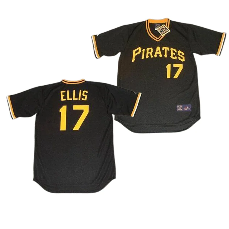 Dock Ellis Pittsburgh Pirates Men's Black Backer T-Shirt 