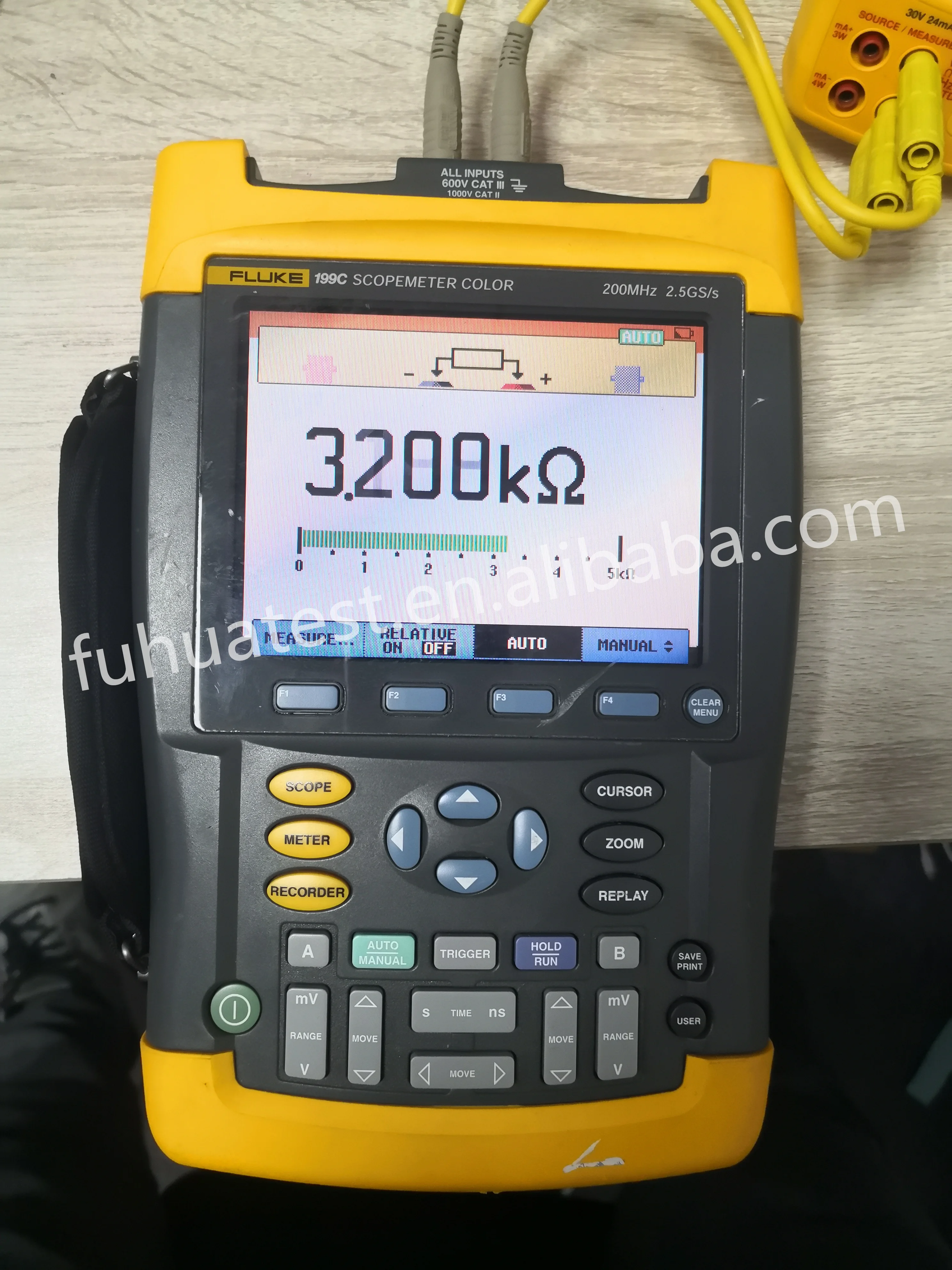 Fluke 199C 200MHz 2.5GS/sデジタルオシロスコープスコペメーターマルチメーターUSED