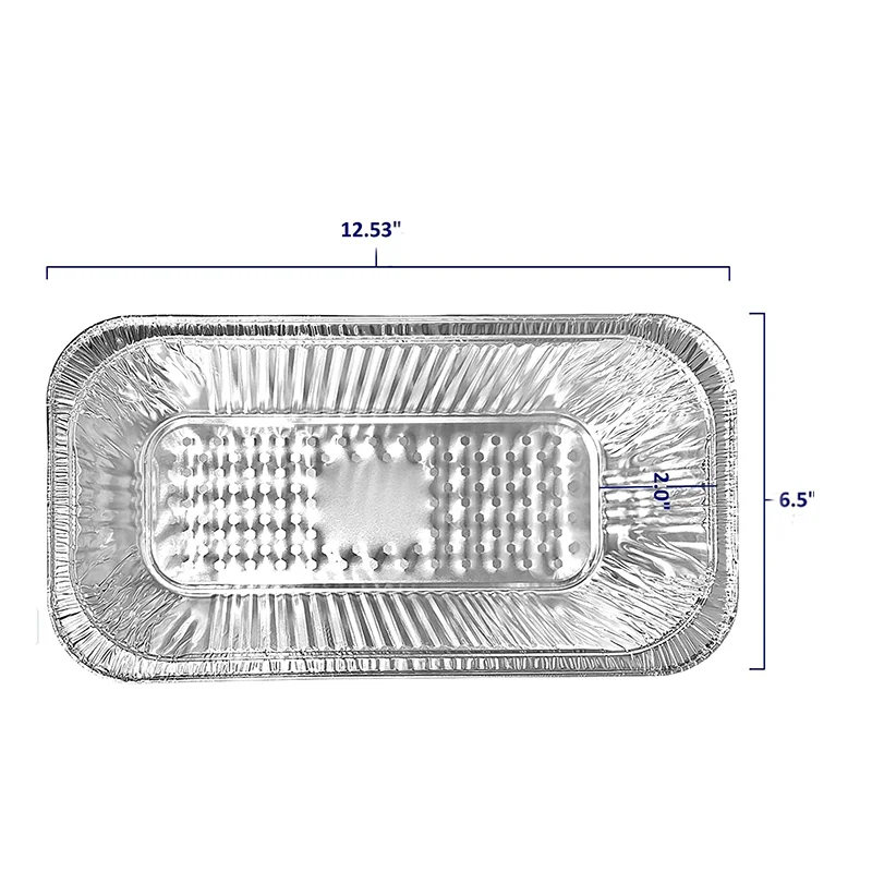 1/3 New Style Thirdsize Steam Table Pan Recyclable Disposable Tin Foil
