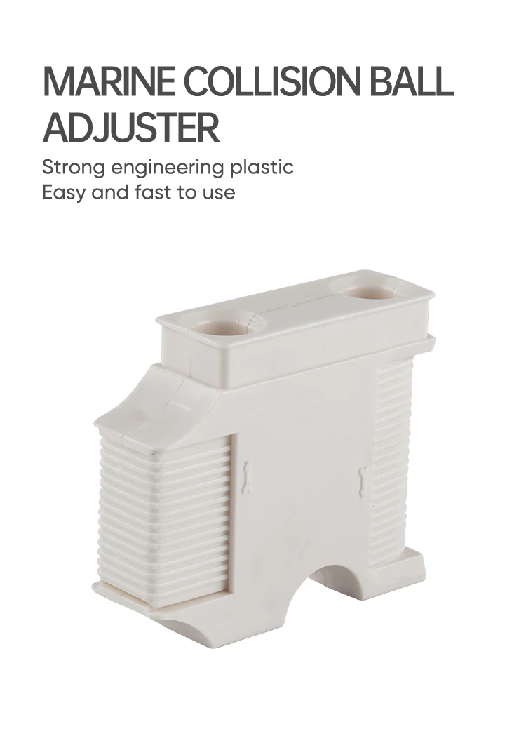 Fendergrip White Abs Marine Fender Anticollision Ball Holder Fixed Cable Adjuster Cable Hanger