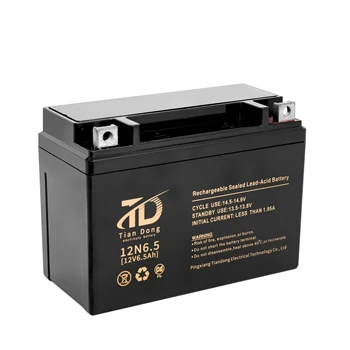 Factory Directly Motorcycle Battery YT6.5 12V  Sealed Lead Acid Motorcycle Battery