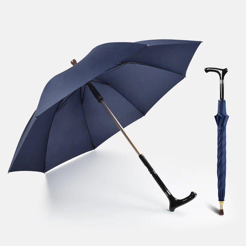 23-Inch Manual Open Straight Walking Stick Umbrella for Adults Different Color Minimalist Design for Elder Persons