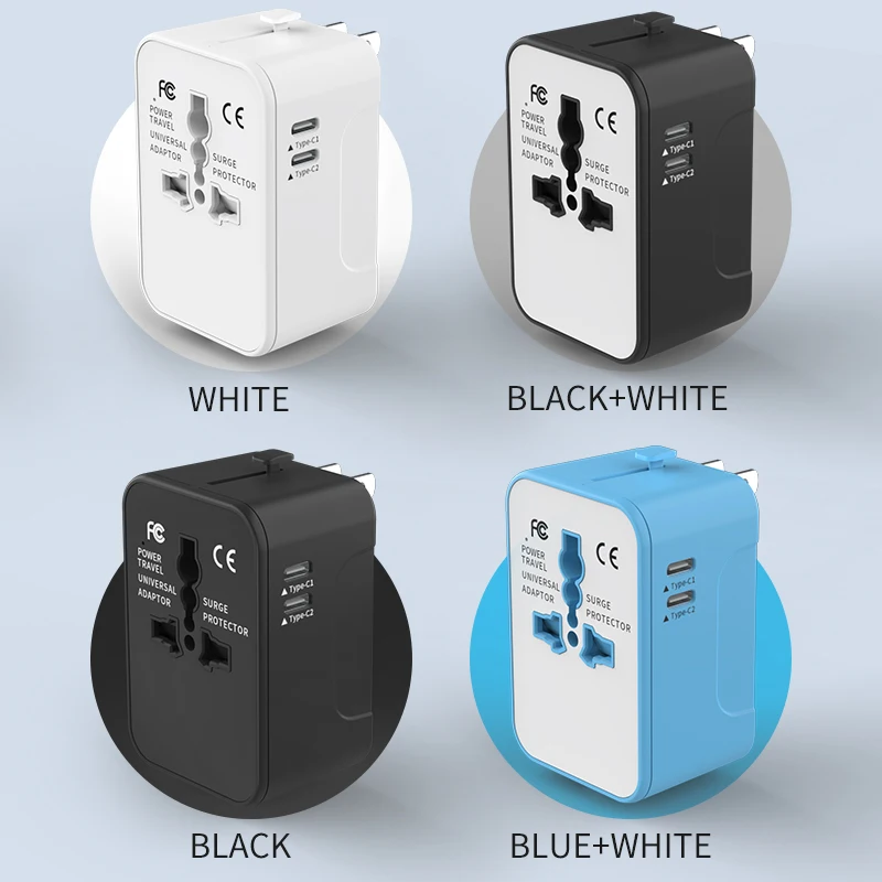 Multiple Protections, Rest Assured to Single Port Max Output 3.4A  Universal Travel Adapter