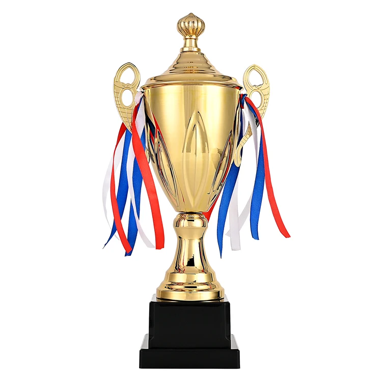 Hot Selling High Quality Free Design Metal Trophy Customized Logo School Sports Trophy Sports Match Metal Gold Trophy