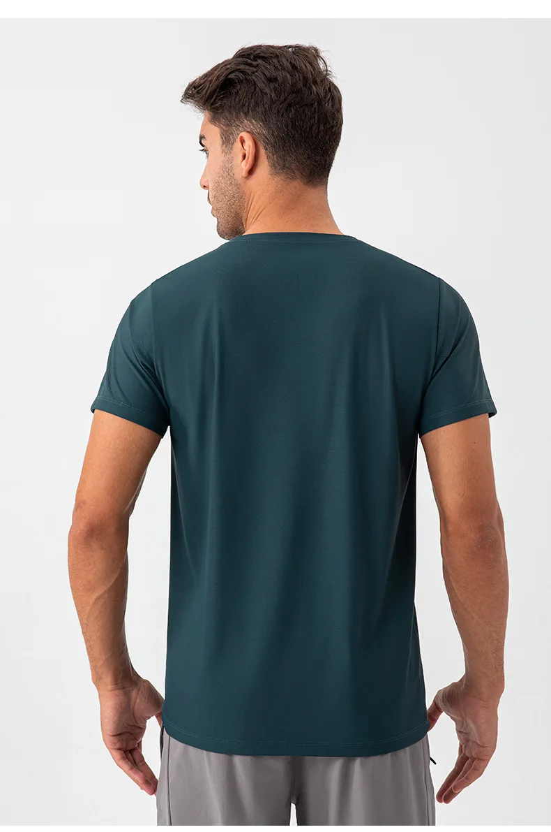 Men's High-Performance Summer Fitness T-Shirt - Loose Style, Quick Dry, Four-Way Stretch