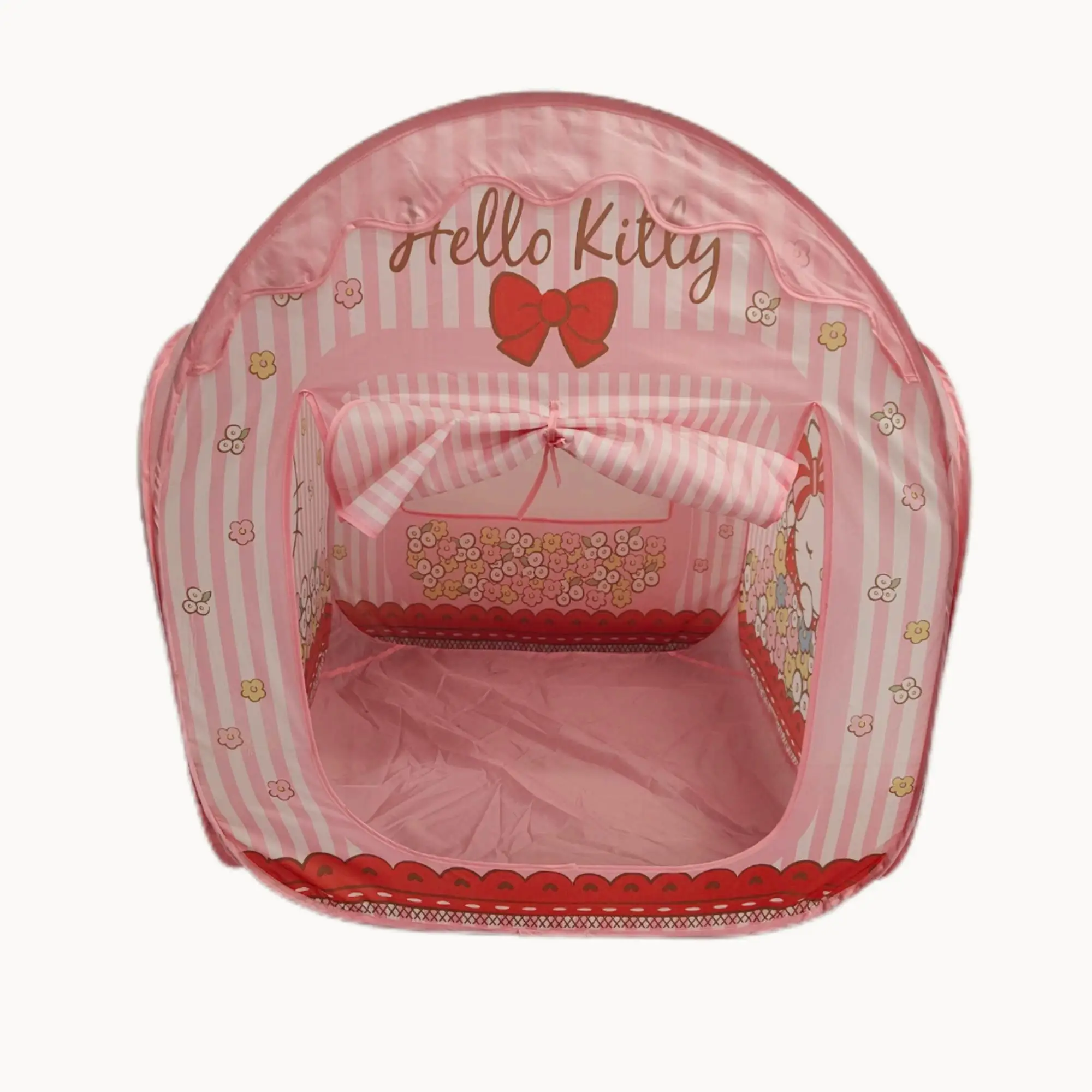 Pink Customized Pattern Children Pop-Up Play Tent Folding Toy House Indoor Outdoor Unisex Playhouse Tents Polyester