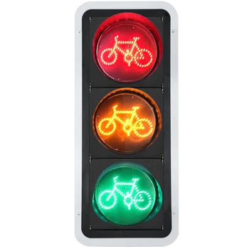 400mm LED Bicycle Traffic Signal Lights for Non-Motorized Roads
