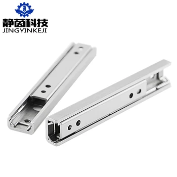 Mini Slide Linear Track 304 Stainless Steel High Precision with Ball Bearing No Shaking Fine Limit Rail for Kitchen Applications