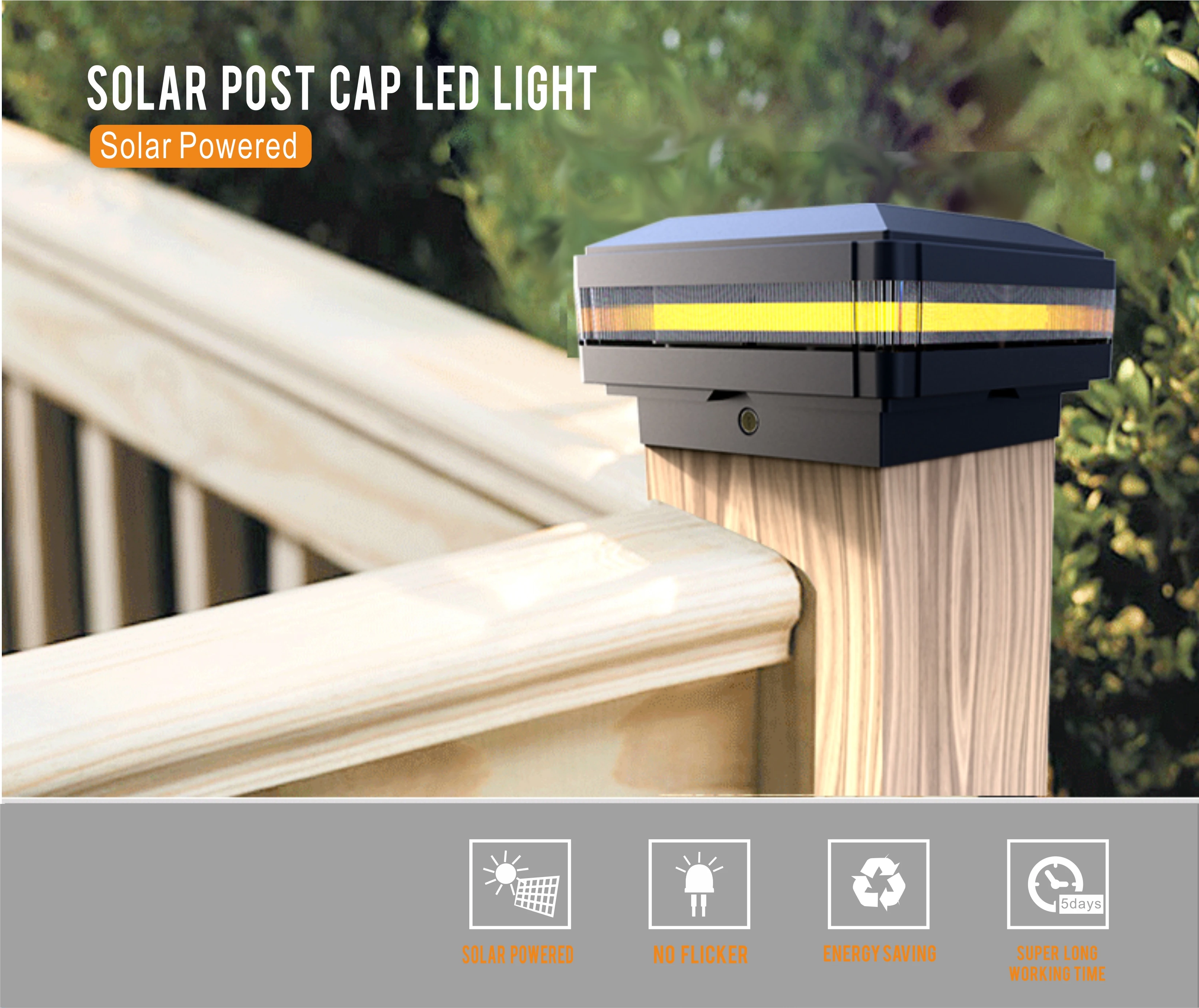 300 lumen solar post light