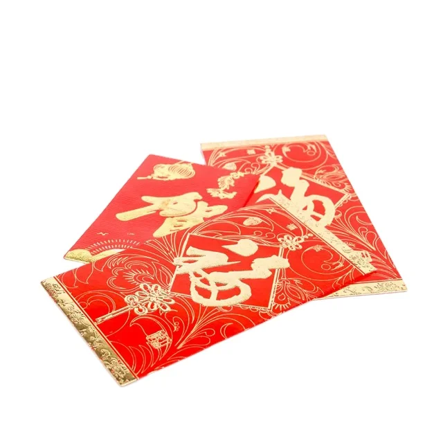 Enveloppes Rouges Nouvel An Chinois | Lot De 36 | 17x9 Cm | Année Du Cheval 2026 | Porte-bonheur Hong Bao - 4