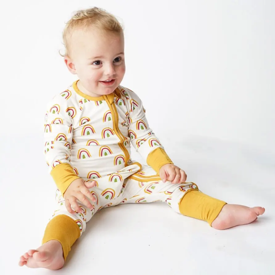 Bamboo Pajamas Kids Organic Cotton Onesie Spring Custom Baby Clothes