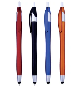 Promotional Custom Logo Ball Pen Colors Ballpoint Pen ABS Touch Pen With Custom logo