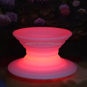 Custom IP65 Waterproof LED Luminous Cloud Chair Garden Lights Modern Portable Plastic Decorative Landscape for Park & Garden