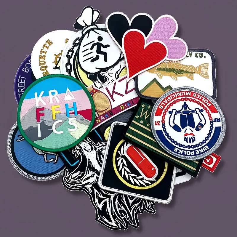 Patches Manufacture Wholesale Custom Outdoor Embroidery Iron on Patches Garment Applique Adventure Embroidered Patch for Clothes - Image 2