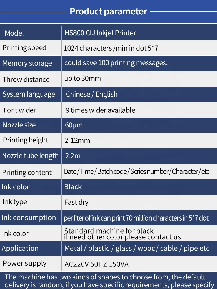 Intelligent Batch Code CIJ Inkjet Printer Printing Machine for Bottle Metal Plastic Bag Cans Caton Box