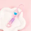 12 light pink with white spots-bead color random