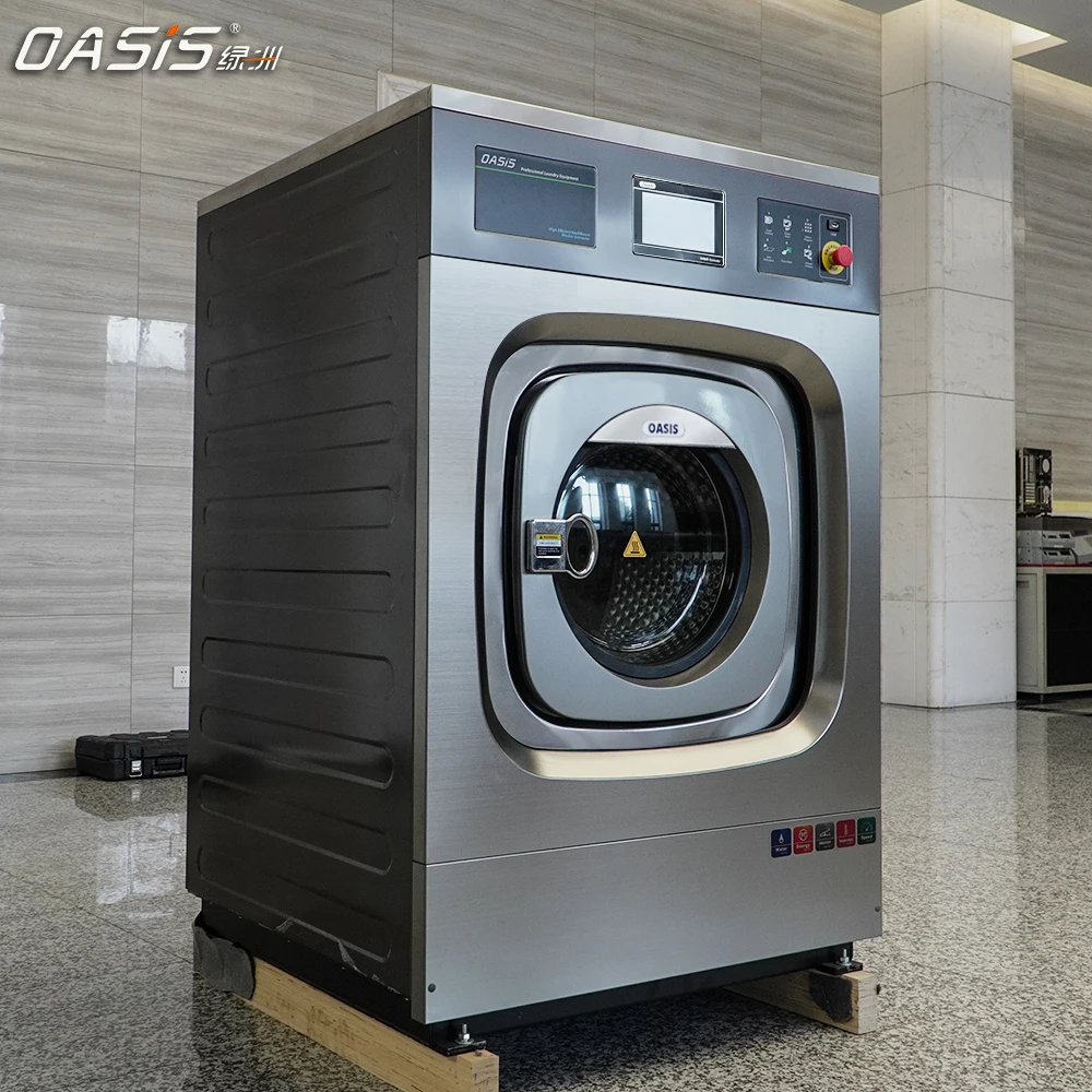 Oasis Stainless Steel 15kg 20kg Fully Automatic Industrial Laundry Machine Commercial Washer Extractor Equipment