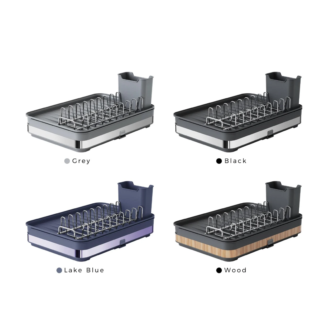 Compact Foldable Steel Dish Drainer Rack Wire Kitchen Organization and Holders  Dish Rack