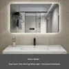 จอแสดงผลเวลาแบบสัมผัสคู่ แสงสีขาวป้องกันฝ้า