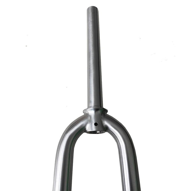 Titanium Bicycle Fork Rigid Fork Titanium Mtb Fork Factory Price of 29" Carton Mountain Bike Silver Round Dado Plano Fox 26 Mm
