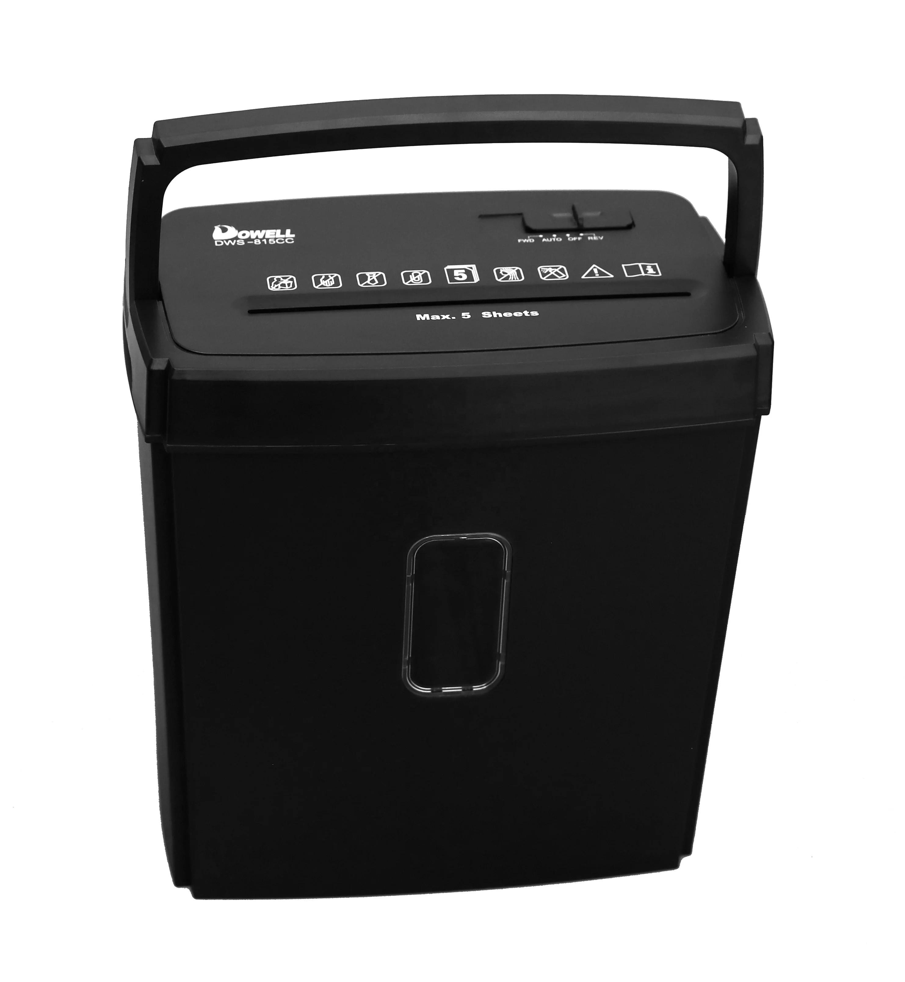 5 Sheets Cross Cut 4x35mm Paper Shredder Machine Continous Shredding 5mins Office