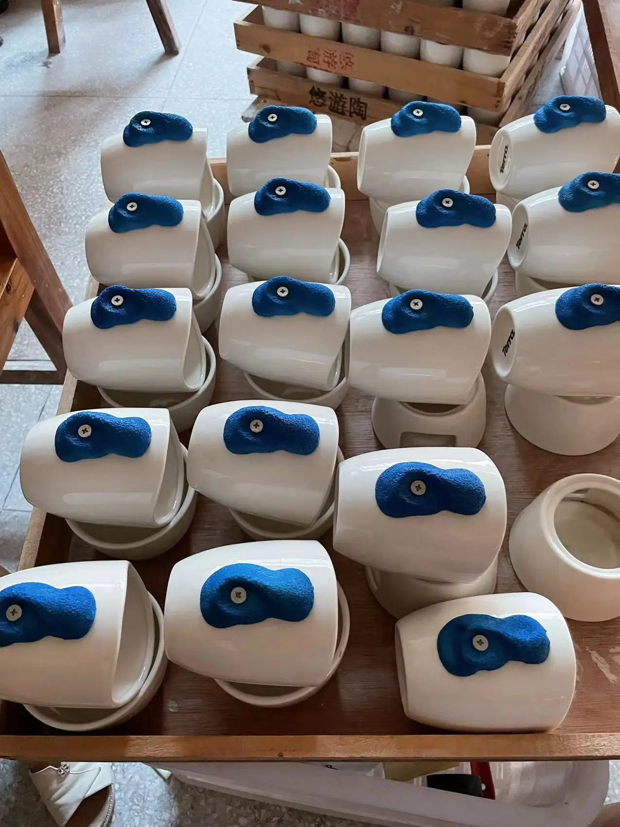 12oz Rock Climbing Mug Set Of 3 Cup With 3 Different Climbing Holds