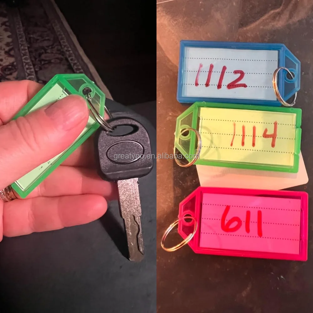 Hot Selling Key Chain Identifiers Markers Tags Colorful Plastic Key ...