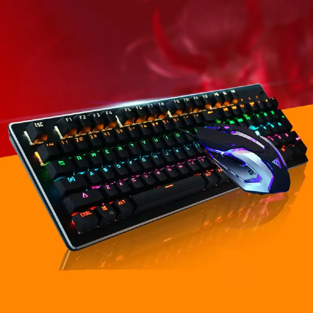 2022 Popular Keyboard and Mouse Set Wired Office Gaming Mechanical Keyboard